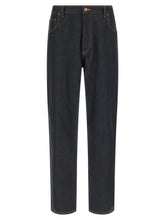 Thom Browne Blue Cotton High-Waisted Jean