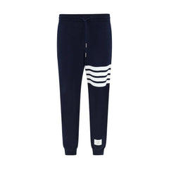 Thom Browne Blue Cotton Joggers (Workout Pants) - 5