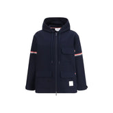 Thom Browne Blue Cotton Parka - 3