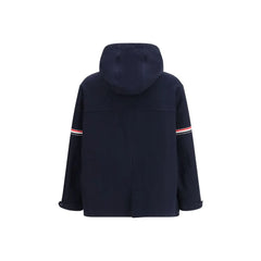 Thom Browne Blue Cotton Parka - 3