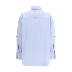 Thom Browne Blue Cotton Pattern Shirt - IT40 | M
