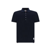 Thom Browne Blue Cotton Polo Shirt - 2