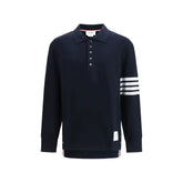 Thom Browne Blue Cotton Polo Shirt - 2