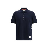 Thom Browne Blue Cotton Polo Shirt - 3