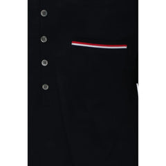 Thom Browne Blue Cotton Polo Shirt