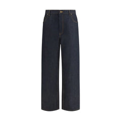 Thom Browne Blue Cotton Relaxed Fit Jeans