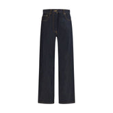 Thom Browne Blue Cotton Straight-Leg Jeans