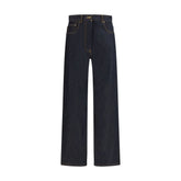 Thom Browne Blue Cotton Straight-Leg Jeans - IT38 | S