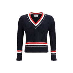 Thom Browne Blue Cotton Sweatshirt - 1