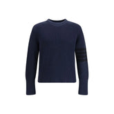 Thom Browne Blue Cotton Sweatshirt