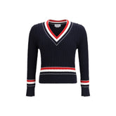 Thom Browne Blue Cotton Sweatshirt - Sweatshirts