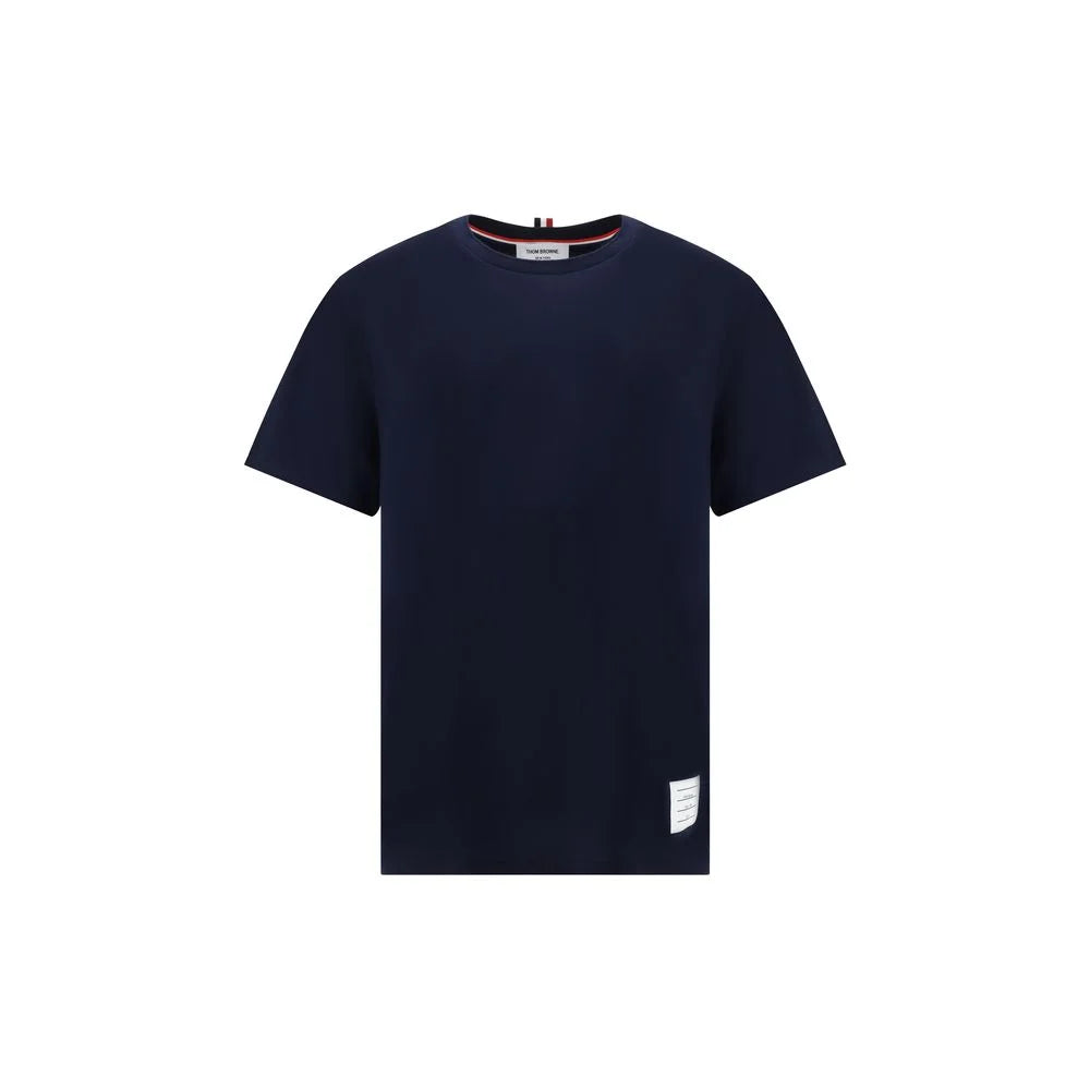 Thom Browne Blue Cotton T-Shirt - 1