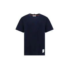 Thom Browne Blue Cotton T-Shirt - 1