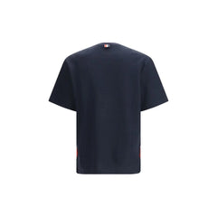 Thom Browne Blue Cotton T-Shirt - T-Shirts