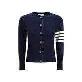 Thom Browne Blue Fleece Wool Cardigan - IT38 | S