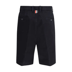 Thom Browne Blue Polyester Bermuda Shorts