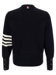 Thom Browne Blue Virgin Wool Cardigan - 3
