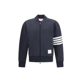 Thom Browne Blue Viscose Bomber - Bomber Jackets