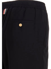 Thom Browne Blue Wool Athletic Pants