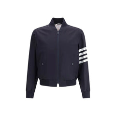 Thom Browne Blue Wool Bomber - 1
