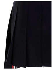 Thom Browne Blue Wool Long Skirt - IT36 | S