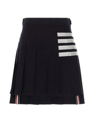 Thom Browne Blue Wool Long Skirt - IT36 | S