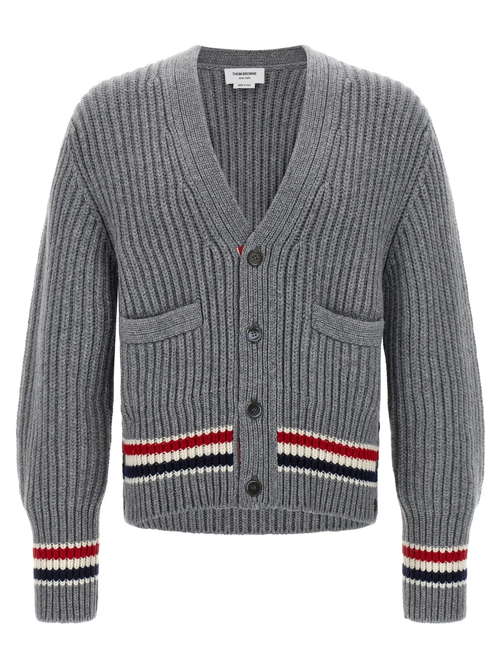 Thom Browne Gray Cashmere Cardigan