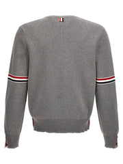 Thom Browne Gray Cotton Cardigan
