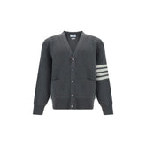 Thom Browne Gray Cotton Cardigan - 3