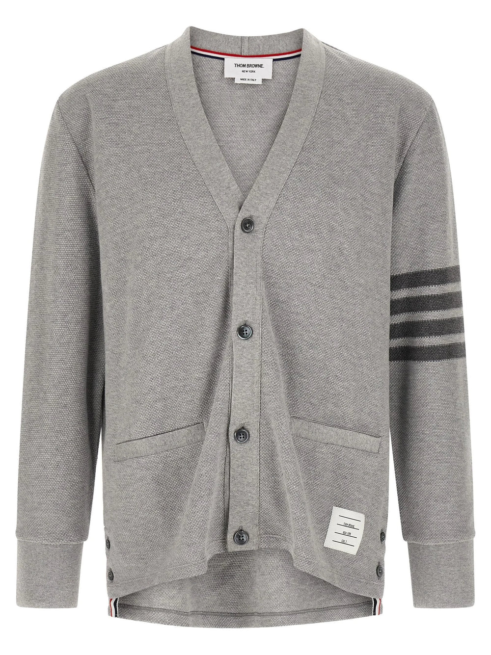 Thom Browne Gray Cotton Cardigan - 4