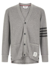 Thom Browne Gray Cotton Cardigan - 4
