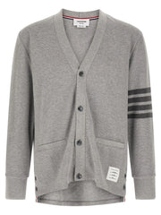 Thom Browne Gray Cotton Cardigan - 4