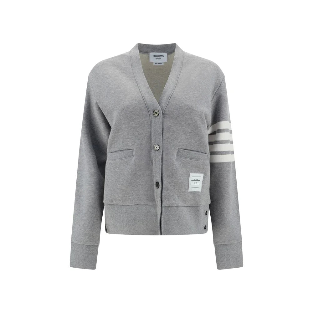 Thom Browne Gray Cotton Cardigan