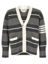 Thom Browne Gray Cotton Cardigan