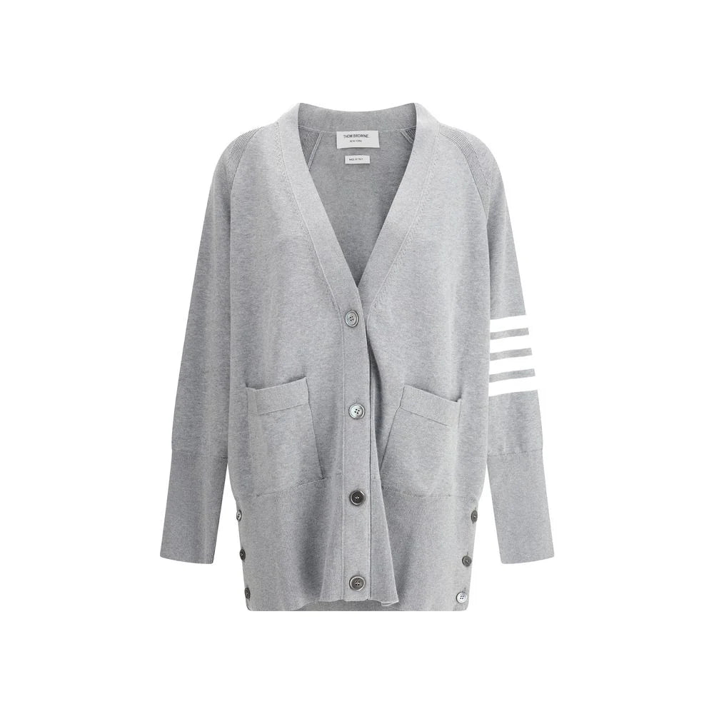 Thom Browne Gray Cotton Cardigan - IT42 | L