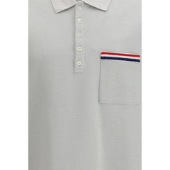 Thom Browne Gray Cotton Polo Shirt