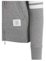 Thom Browne Sivá Bavlnená Mikina - 2