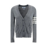 Thom Browne Gray Fleece Wool Polo Shirt