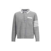 Thom Browne Gray Linen Dress Shirt