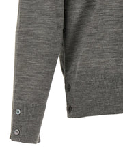 Thom Browne Gray Virgin Wool Cardigan
