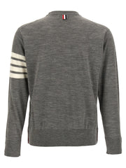 Thom Browne Gray Virgin Wool Cardigan