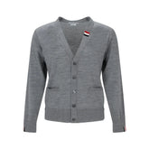 Thom Browne Gray Virgin Wool Cardigan - IT52 | XL