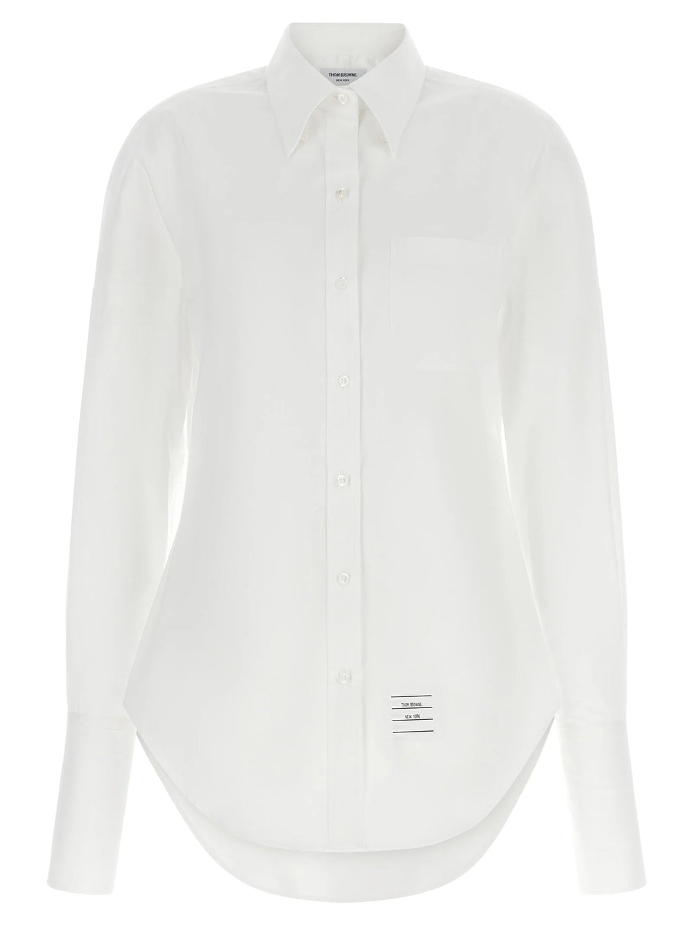 Thom Browne White Cotton Blouse
