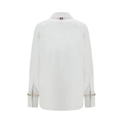 Thom Browne White Cotton Dress Shirt
