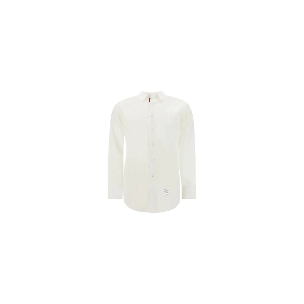 Thom Browne White Cotton Dress Shirt AmeOro Thom Browne White Cotton Dress Shirt AmeOro