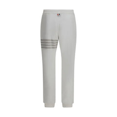 Thom Browne White Cotton Joggers (Workout Pants)