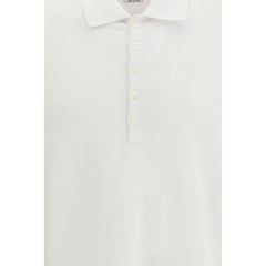 Thom Browne White Cotton Polo Shirt