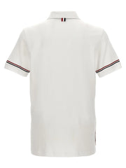 Thom Browne White Cotton Polo Shirt - 4