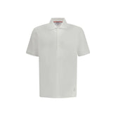 Thom Browne White Cotton Polo Shirt