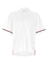 Thom Browne White Cotton Polo Shirt